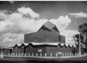 1960 photo of church after completion